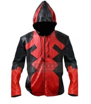 Deadpool Ryan Reynolds Full Zip Cosplay Costume Hooded Jacket